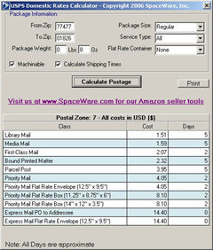 download USPS Postage Rates and Tracking