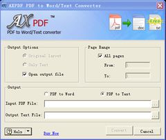 download AXPDF PDF to TEXT Converter