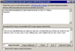 download Barcode Scanner ASCII String Decoder