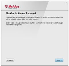download McAfee Consumer Product Removal tool