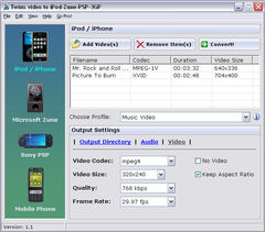 download Twins Video to iPod-Zune-PSP-3GP