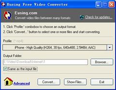 download Eusing Free Video Converter