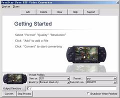 download FreeStar Free PSP Video Converter Freeware
