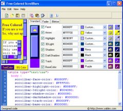download Free Colored ScrollBars