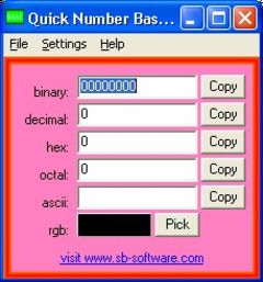 download Quick Number Base Converter