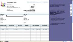 download Commercial Invoice Template