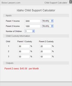 download Boise Lawyers Child Support Calculator