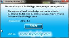 download Disable Skype Home