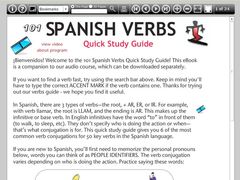 download 101 Spanish Verbs Quick Study Guide