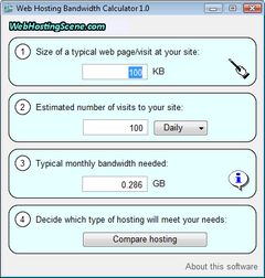 download Web Hosting Bandwidth Calculator