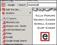 download etcetera: Search Toolbar