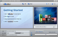 download Aneesoft Free Creative ZEN Video Converter