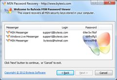 download Bytexis MSN Password Recovery