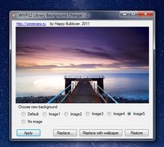 download WMP12 Library Background Changer