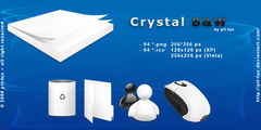 download Crystal B and W Icon-Pack