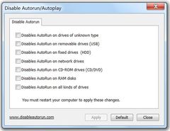 download Disable Autorun/Autoplay