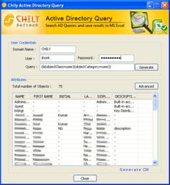 download Chily Active Directory Query