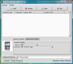 download FreeStar Free 3GP Converter Freeware