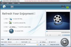 download Leawo Free DVD to 3G2 Converter