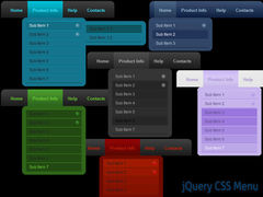 download jQuery CSS Menu Style 06