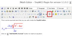 download fMath Editor - TinyMCE Plugin