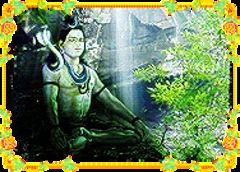 download Lord Shiva meditating at the Waterfall