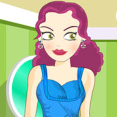 download Girl In Blue Dress Up Game
