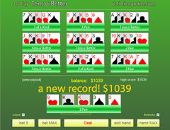 download Free Poker 10's or Better 10-Play