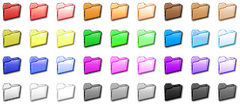 download Folder Color Icon Set