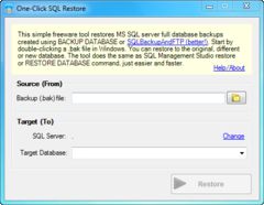 download One-Click SQL Restore