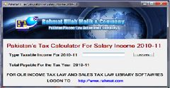 download Pakistan's Tax Calculator 2010-11